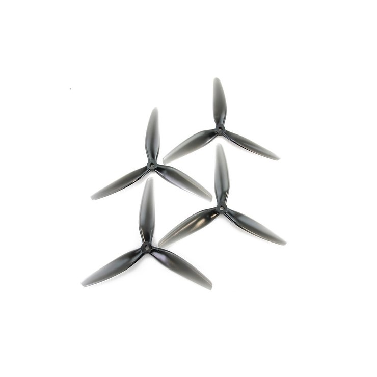 HQProp 7X4X3 3 Blatt Propeller POPO 4 Stück Poly Carbonate Hellgrau 7 Zoll