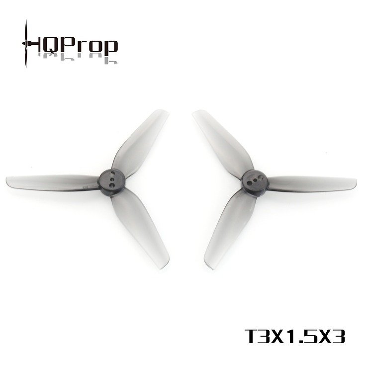 HQ Durable Dreiblatt Propeller T3X1.5X3 Grau 4 Stück PC FPV Propeller 3 Zoll