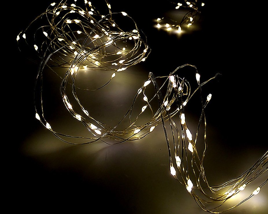 Lights4Christmas LED Bündellichterkette 200 LED weiß außen 2 m silber