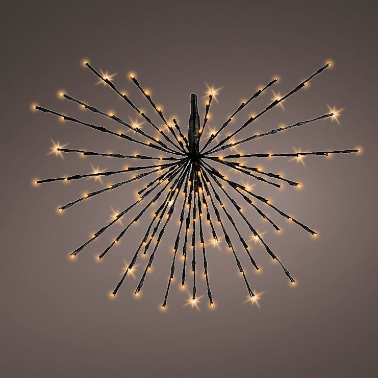 Kaemingk Lumineo LED-Polarstern 72 LED klassisch warm außen 45 cm schwarz