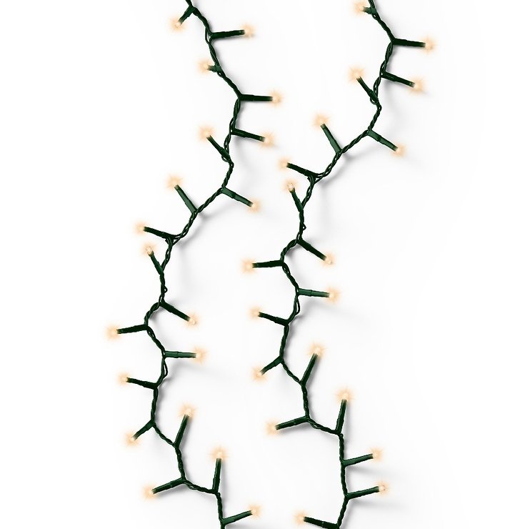 Kaemingk Lumineo Lichterkette Compact 1-2-glow 540 LED klassisch warm außen 1,8 m grün