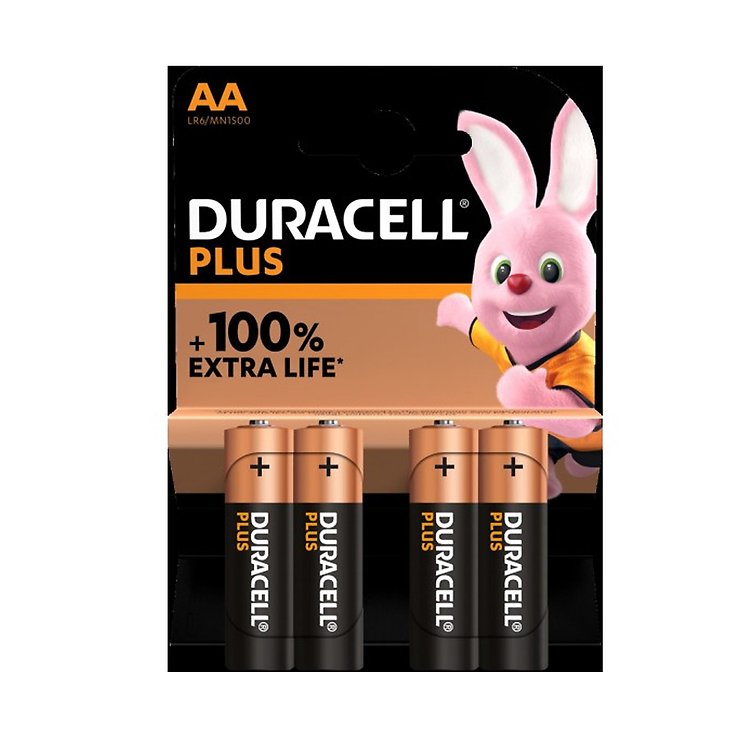 Duracell PLUS AA LR6 MN1500 Duralock Batterie 4 Stück