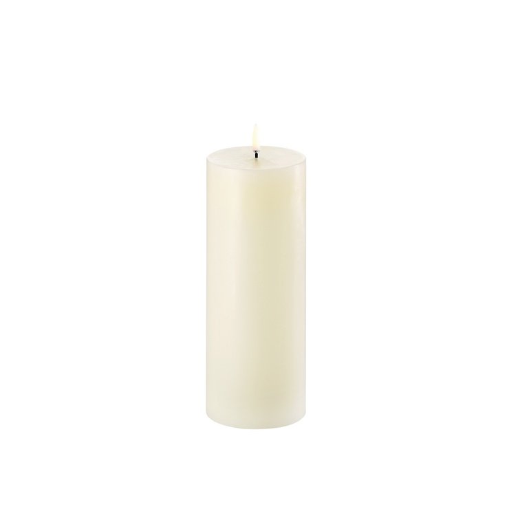 UYUNI Lighting LED Kerze PILLAR 10,1 x 25 cm ivory