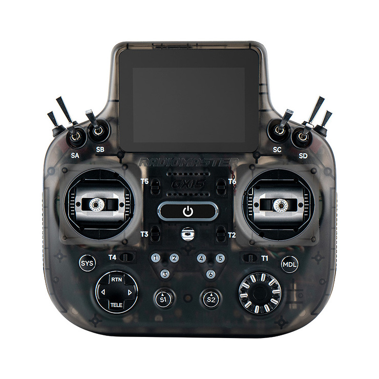 Radiomaster GX15 MAX Dual 2.4GHz ELRS AG02 FPV Fernsteuerung Transparent Grau