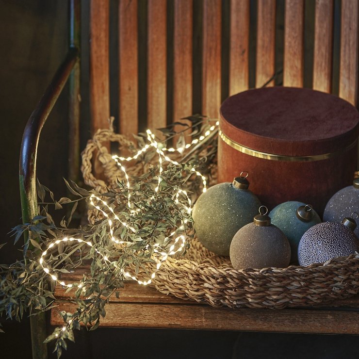 Sirius Lichterkette Kiki 300 LED warmweiß innen 4 m Metalldraht gold