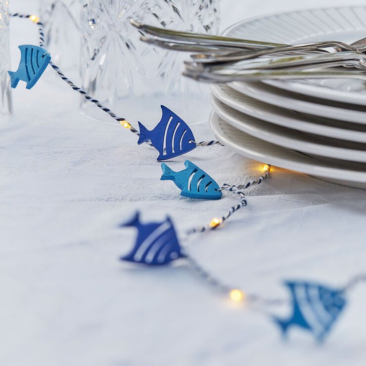 Sirius LED Lichterkette Selma Fisch 20 LED innen 2 m batteriebetrieben blau