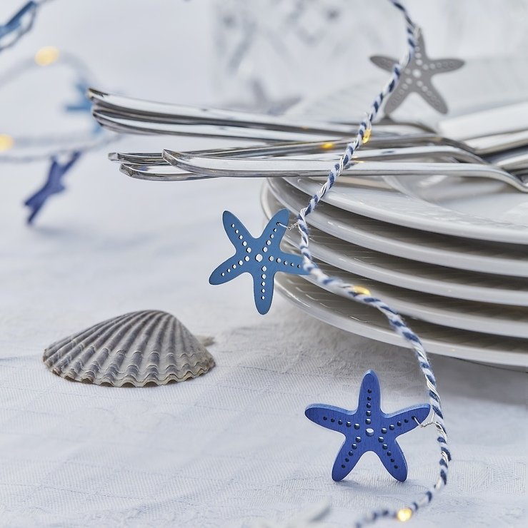 Sirius LED Lichterkette Selma Seestern 20 LED innen 2 m batteriebetrieben blau