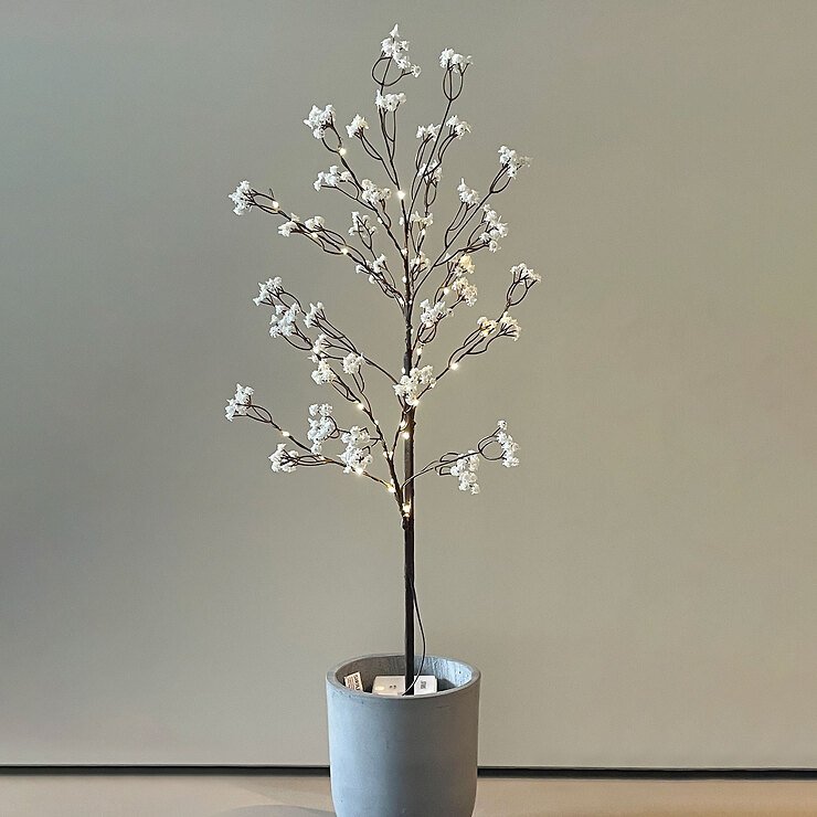 Sirius LED Blumenzweig Michel 45 LED 85 cm innen batteriebetrieben braun