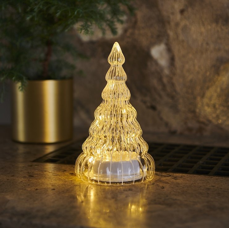 Sirius LED Glasbaum Lucy 10 LED warmweiß 16,5 cm batteriebetrieben klar