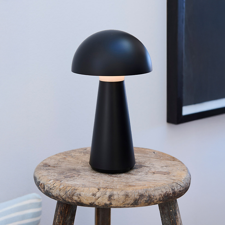 Sirius Akku LED Tischleuchte Sam außen 28 cm schwarz