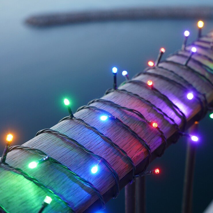 Sirius LED Lichterkette Easy-Line 200 LED bunt außen 19,9 m grün