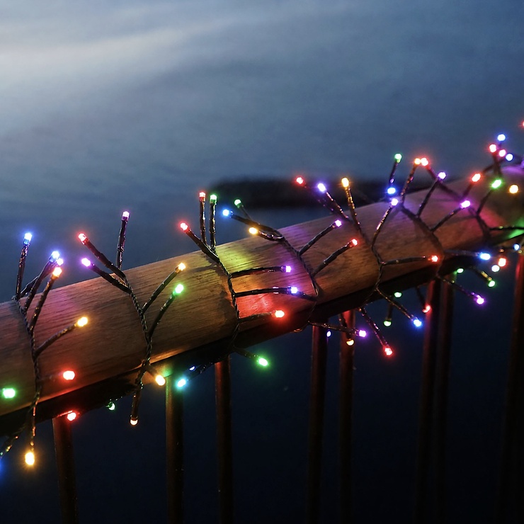 Sirius Easy-Line Connect LED-Lichterkette Cluster Erweiterung 300 LED Farbwechsel 4,5 m grün