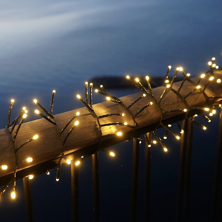 Sirius Easy-Line Connect LED-Lichterkette Cluster Erweiterung 500 LED Farbwechsel 7,5 m grün