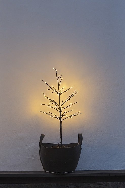 Sirius LED-Baum Noah 80 LED warmweiß außen 110 cm schwarz
