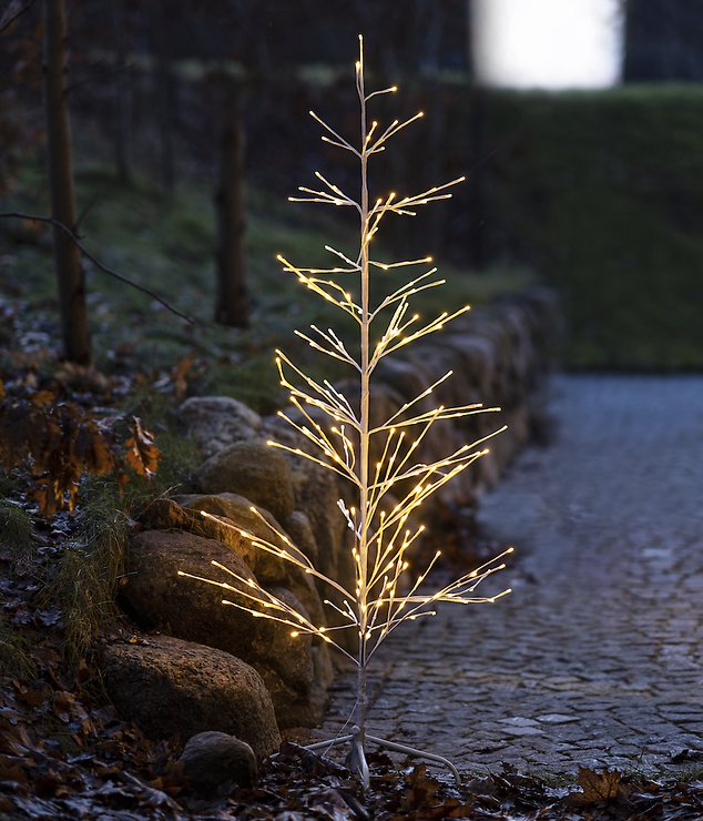 Sirius LED-Baum Isaac Tree 228 LED warmweiß außen 160 cm weiß