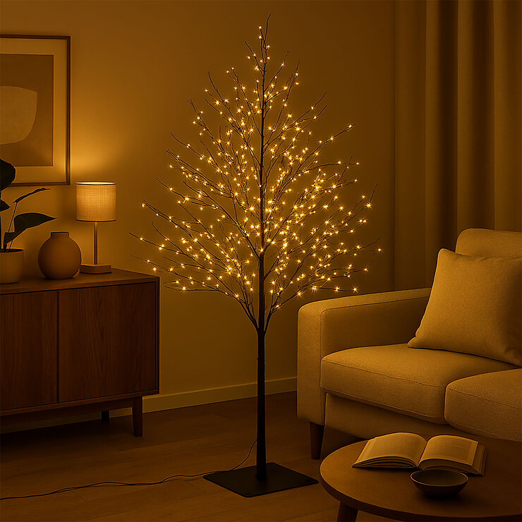 Sirius LED-Baum Rasmus 180 LED Farbwechsel 90 cm schwarz