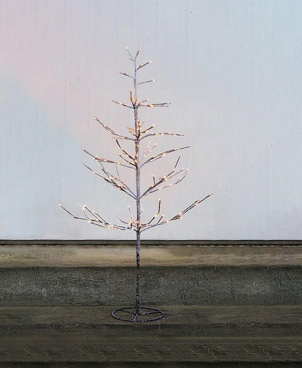 Sirius LED-Baum Alex Tree 120 LED warmweiß außen 90 cm braun beschneit
