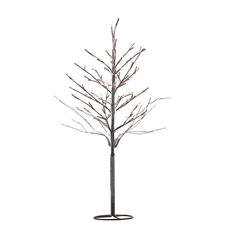 Sirius LED-Baum Alex Tree 160 LED warmweiß außen 120 cm braun beschneit