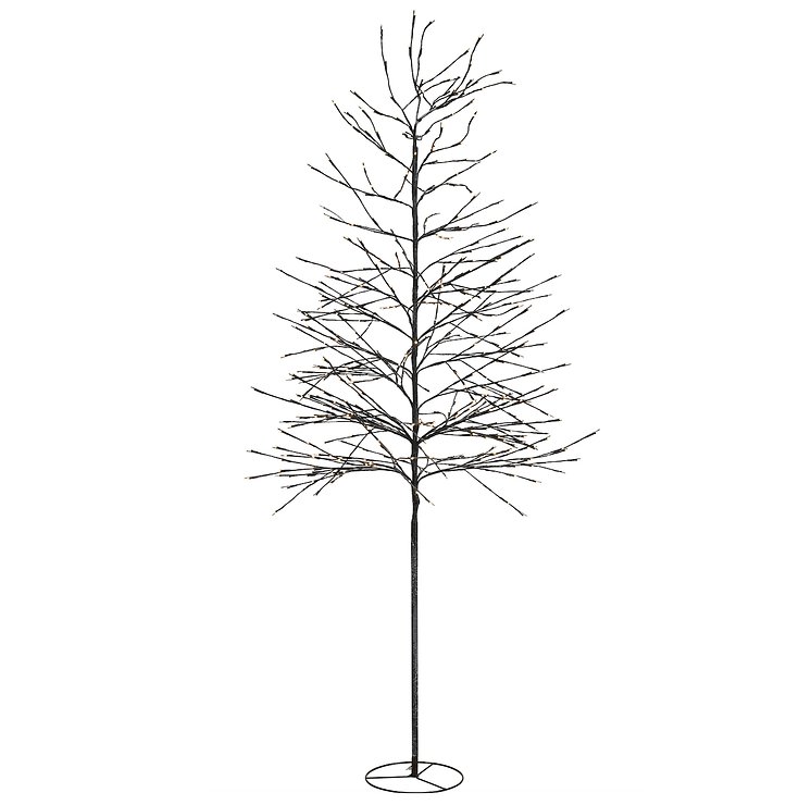 Sirius LED-Baum Alex Tree 480 LED warmweiß außen 210 cm braun beschneit