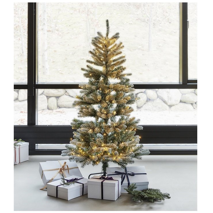 Sirius LED Baum Elias Tree beschneit 195 LED warmweiß 1,5 m grün