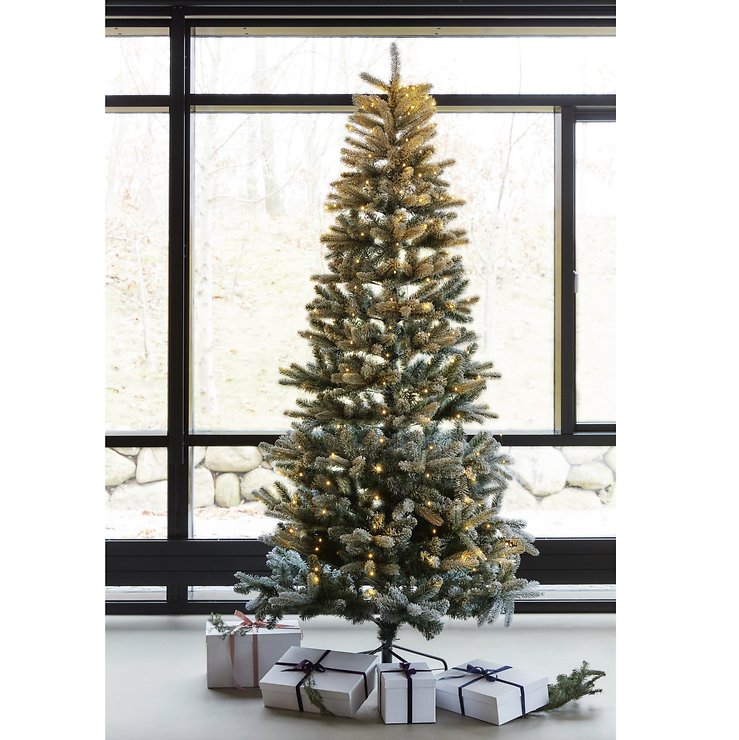 Sirius LED Baum Elias Tree beschneit 312 LED warmweiß 2,4 m grün