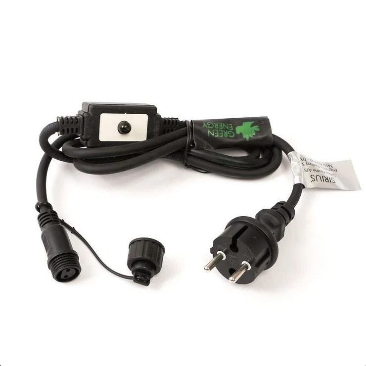 Sirius Tech-Line LED Lichterketten Startkabel 230V Schuko 1,5 m schwarz