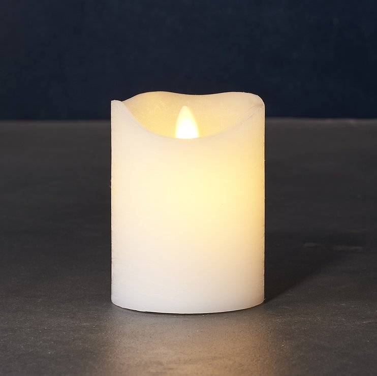 Sirius LED Kerze Sara Exclusive 7,5 x 10 cm weiß