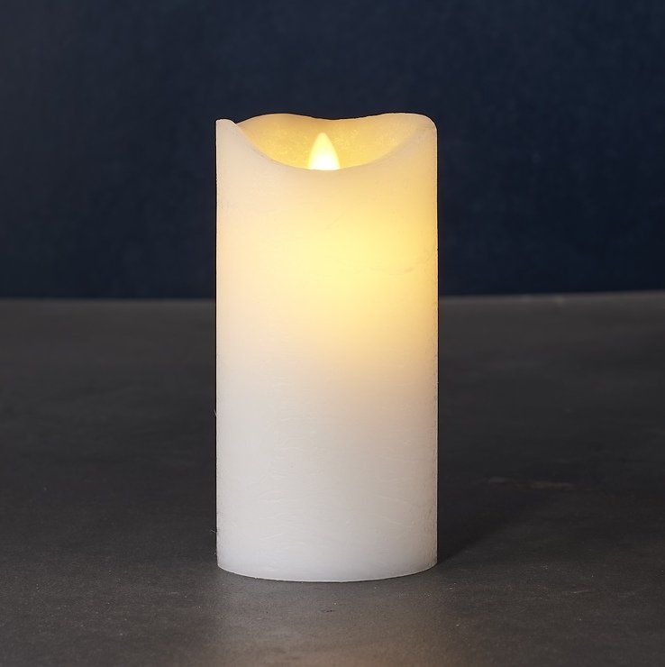 Sirius LED Kerze Sara Exclusive 7,5 x 15 cm weiß