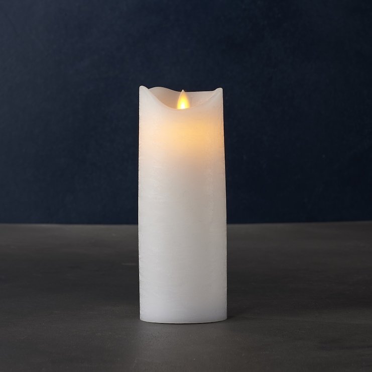 Sirius LED Kerze Sara Exclusive 7,5 x 20 cm weiß