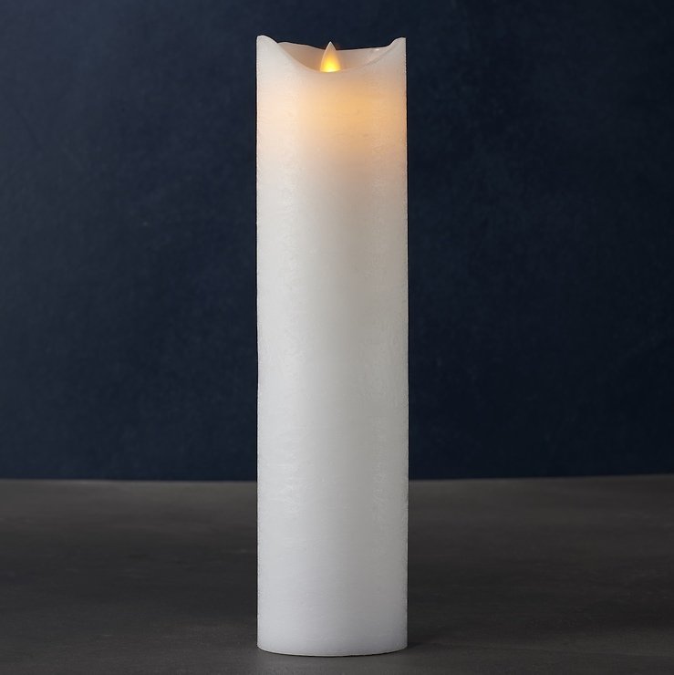 Sirius LED Kerze Sara Exclusive 7,5 x 30 cm weiß