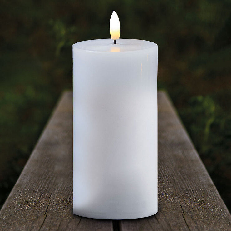 Sirius LED Kerze Sille Outdoor 10 x 20 cm weiß 