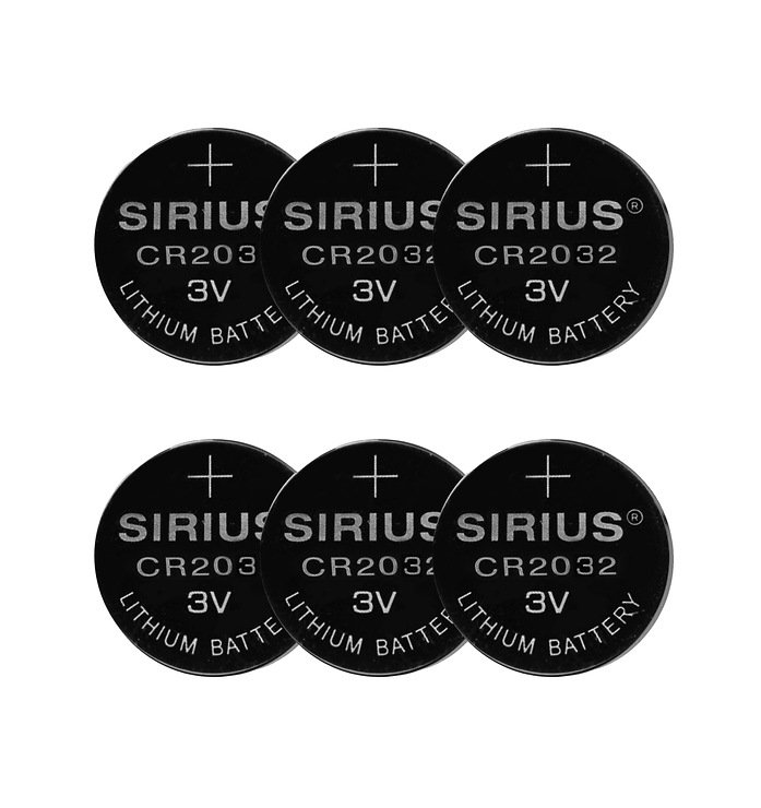 Sirius DecoPower Batterie CR2032 6 Stück