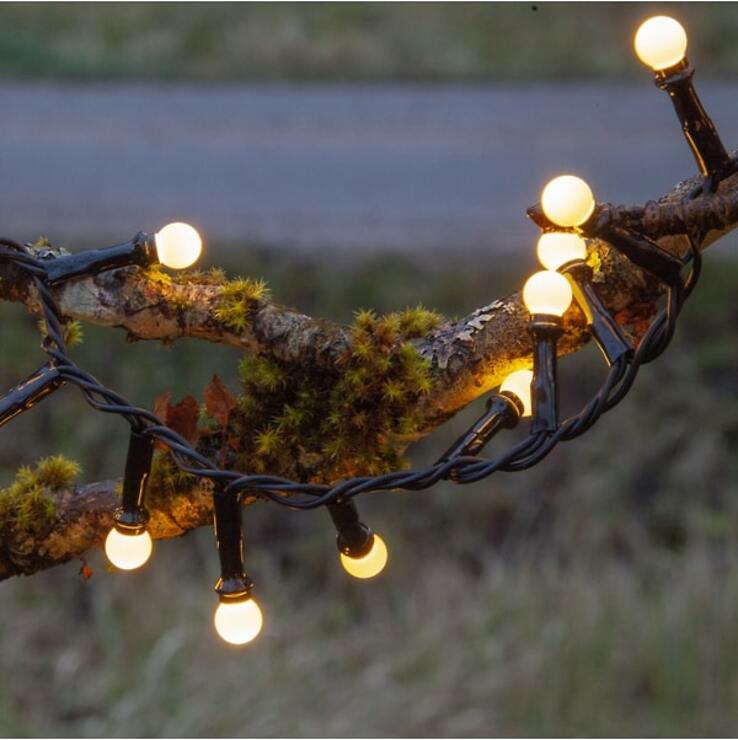 Star Trading LED-Lichterkette Berry Mini 300 LED warmweiß 6 m schwarz