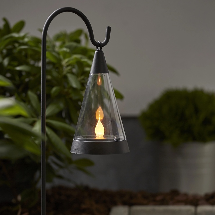 Star Trading Pisa LED Solar-Windlicht 3-in-1 Schwarz