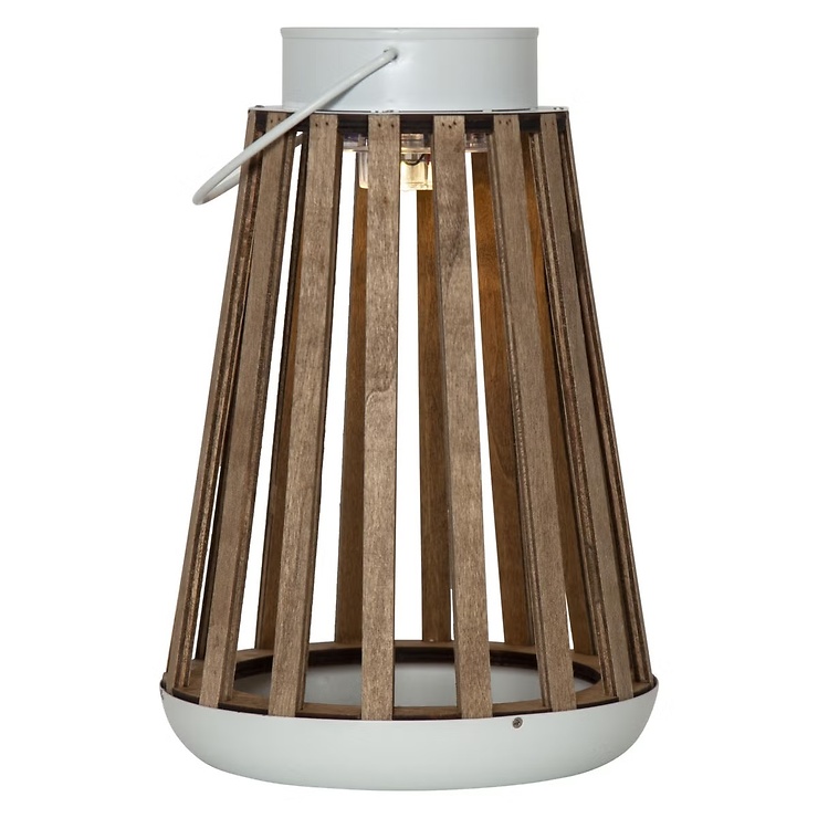 Star Trading Catania LED Solar-Laterne 28 cm Metall Beige