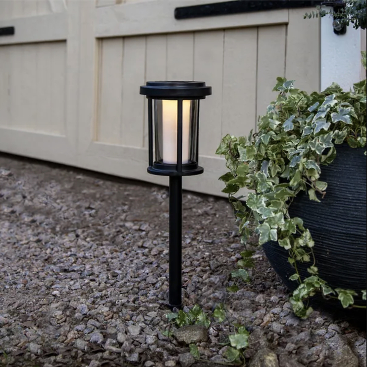 Star Trading Alippa LED Solar-Wegeleuchte 44 cm Aluminium Schwarz