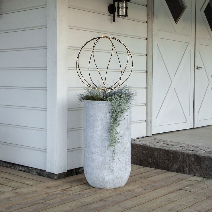 Star Trading LED-Kugel Sphere 104 LED warmweiß außen 50 schwarz