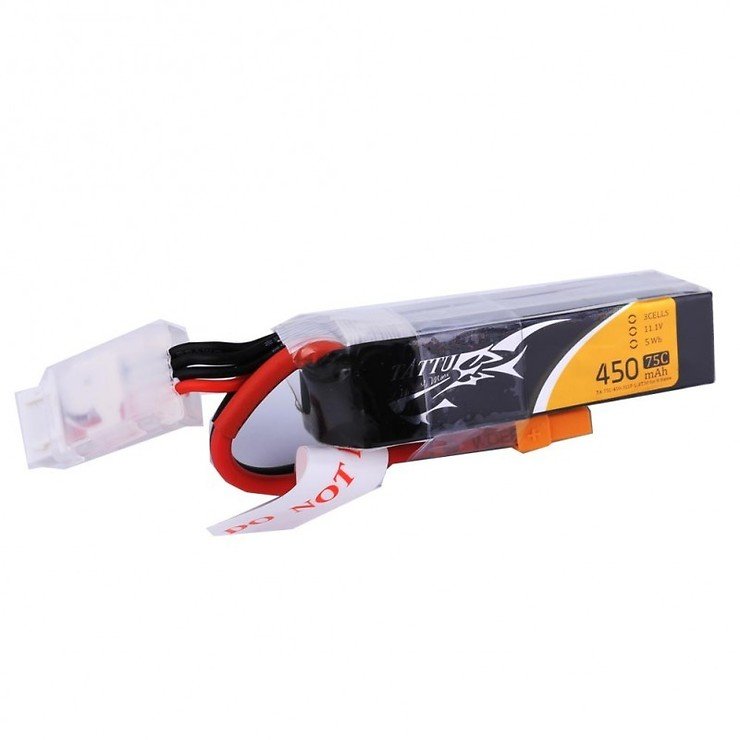 Tattu Batterie LiPo Akku 450mAh 3S1P long size 75C XT30