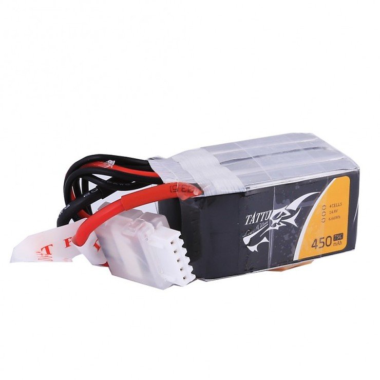 Tattu Batterie LiPo Akku 450mAh 14.8V 75C 4S1P XT30