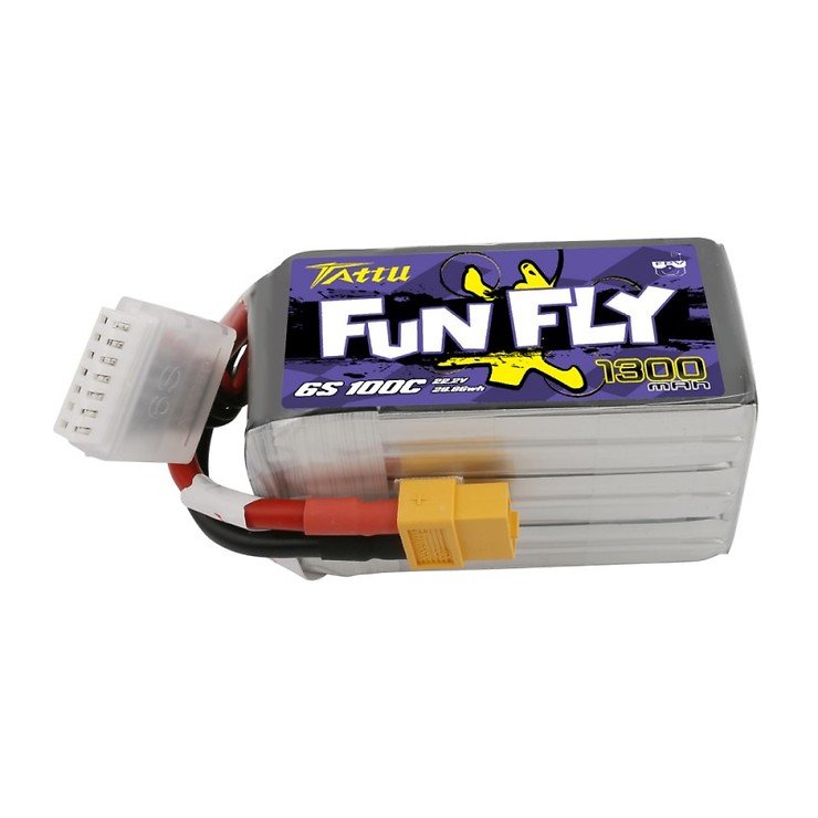 Tattu Funfly Serie 1300mAh 22.2V 100C 6S1P Batterie LiPo Akku XT60