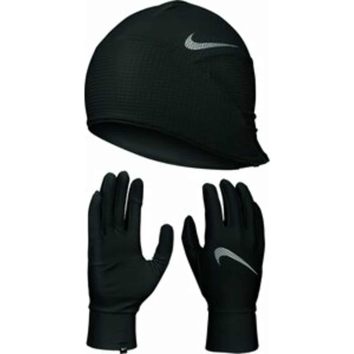 Nike Mens Essential Running Hat and Glove Set Herren Laufhandschuhe (Schwarz S/M Größe) Klettersteig