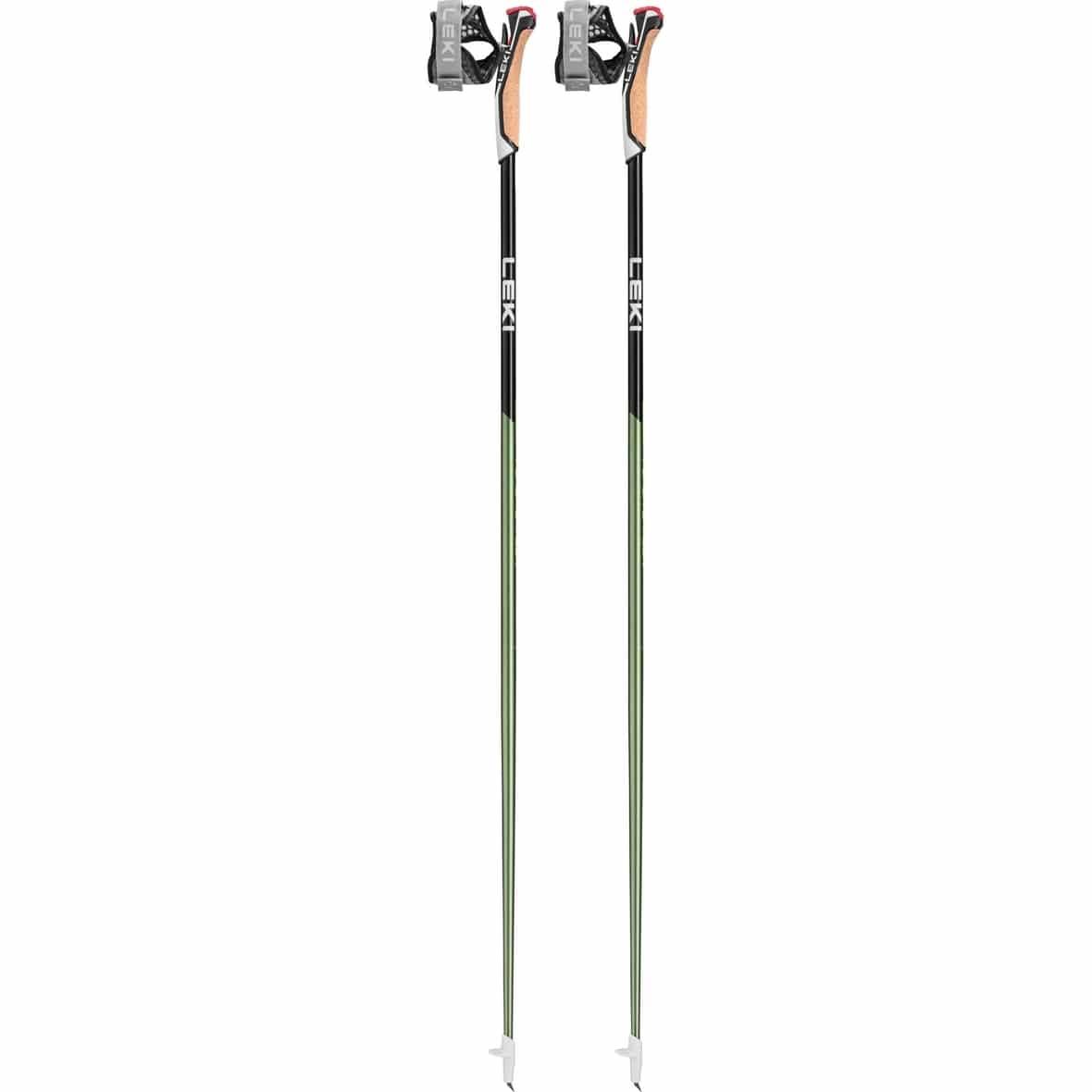LEKI Flash Carbon Nordic Walking Stöcke (Grün 120 Größe) Nordic-Walking Zubehör