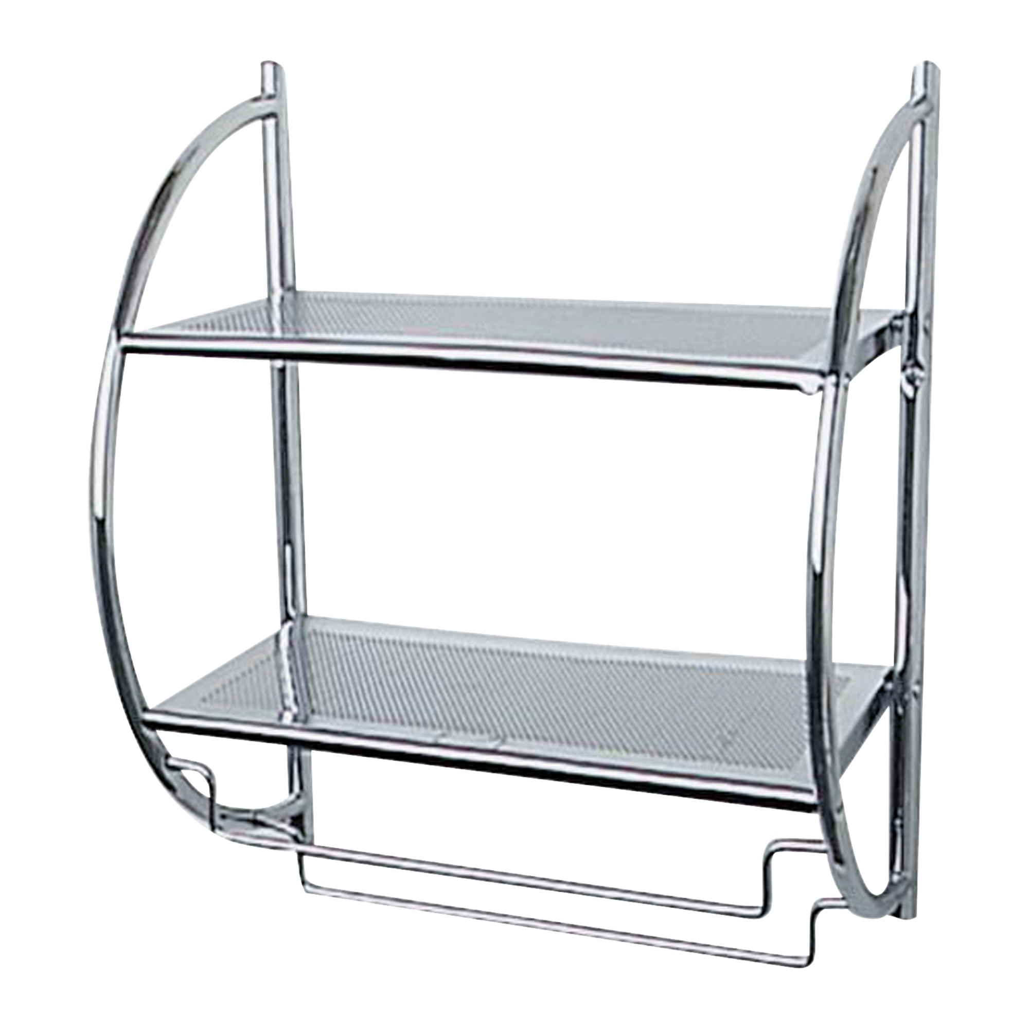 Wenko Bad-Wandregal 'Exclusiv' Edelstahl glänzend 2 Böden 45,5 x 26 x 54,5 cm