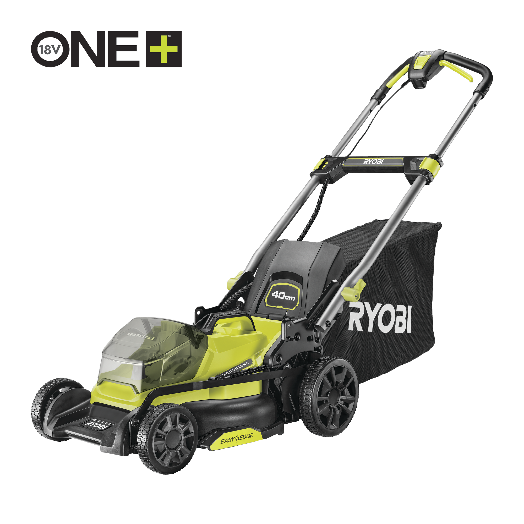 Ryobi Akku-Rasenmäher 'One+ Brushless RY18LMX40C-0' 18 V Schnittbreite 40 cm ohne Akku und Ladegerät