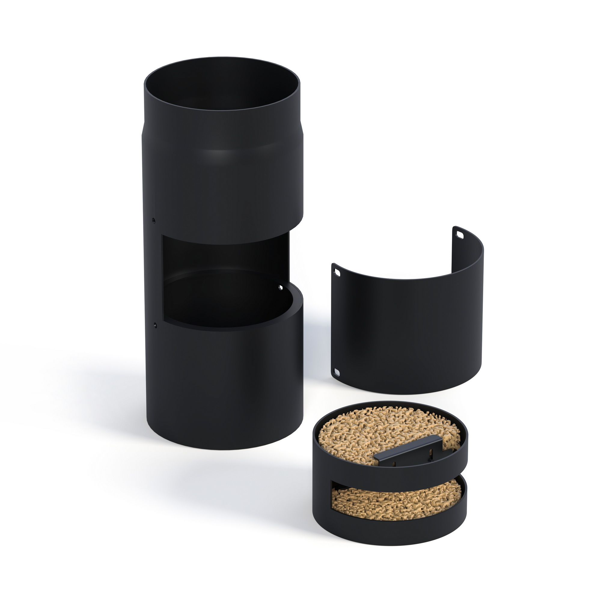 Accente International Kaminofenfilter 'Sauberling' schwarz