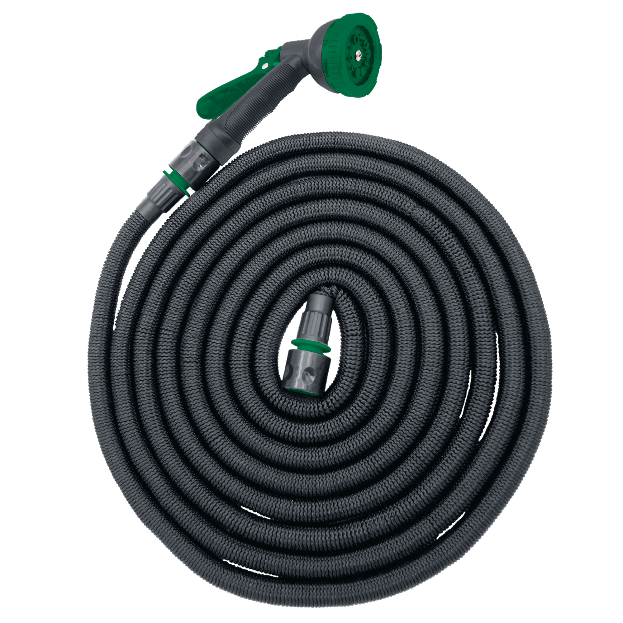 toom Flex-Gartenschlauch mit Multifunktionsbrause 5-15 m