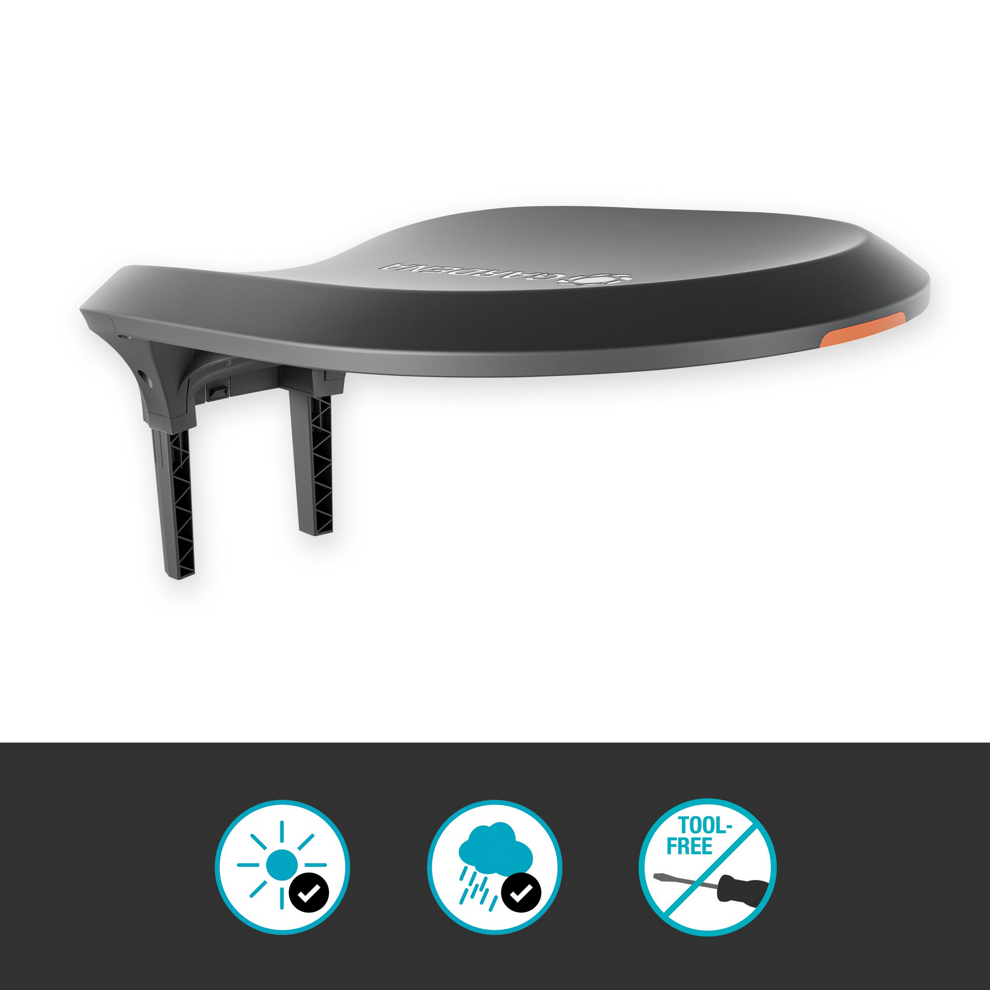 Gardena Garage für Mähroboter 'Smart Sileno' 79,5 x 59,5 x 18 cm anthrazitfarben