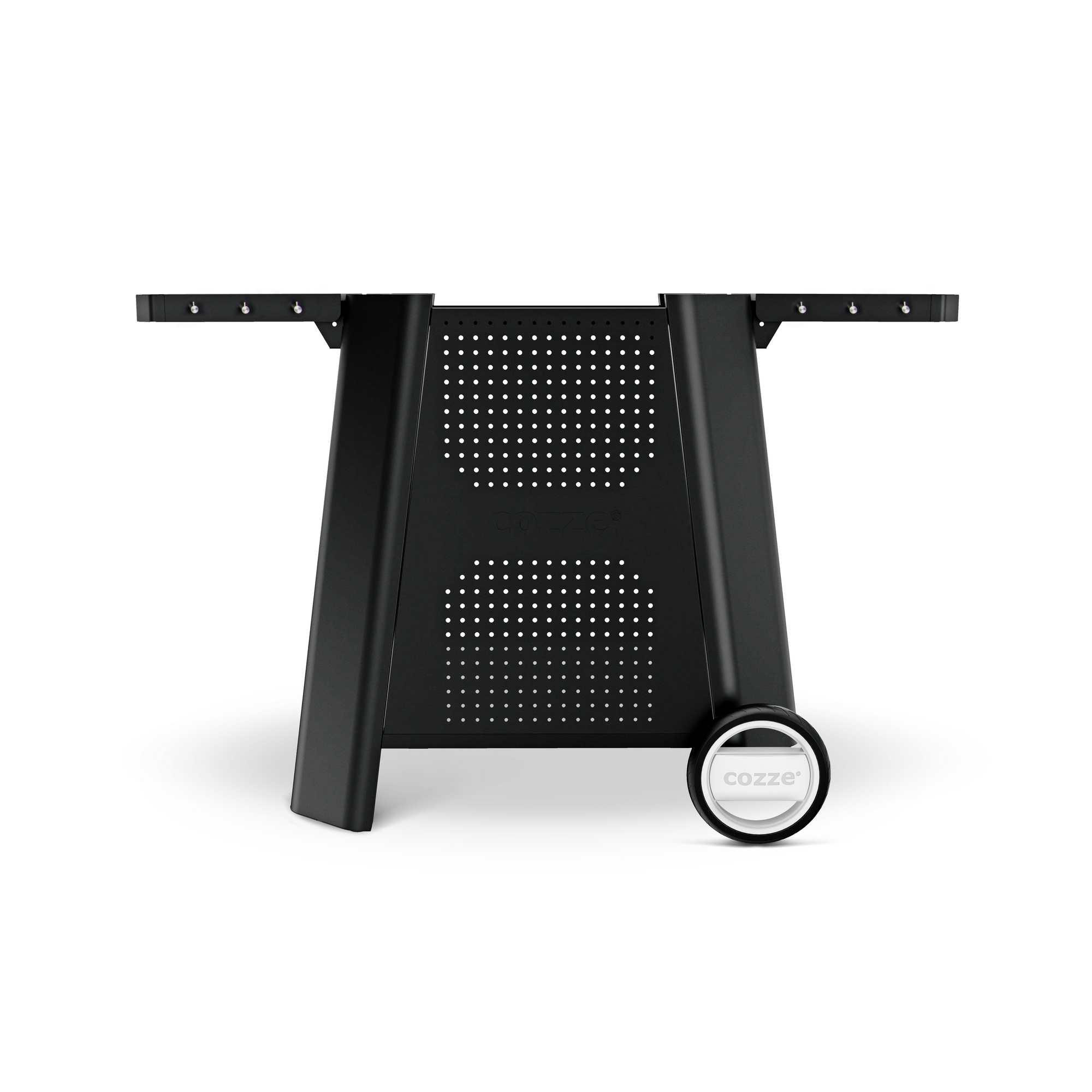 Cozze Gartentisch ausziehbar Stahl 75 x 75 x 64,5/127,5 cm