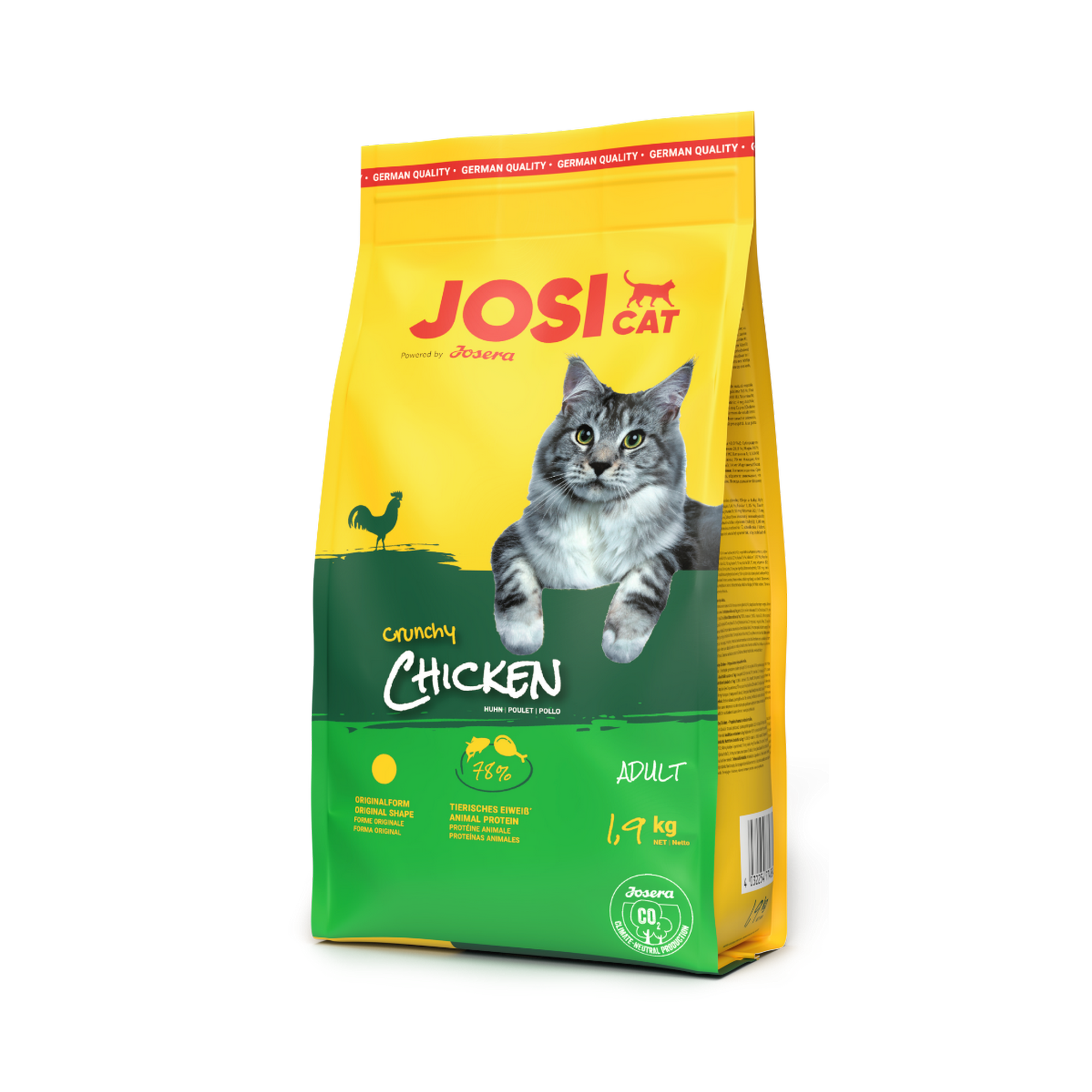JosiCat Katzenfutter Crunchy Geflügel 1,9 kg