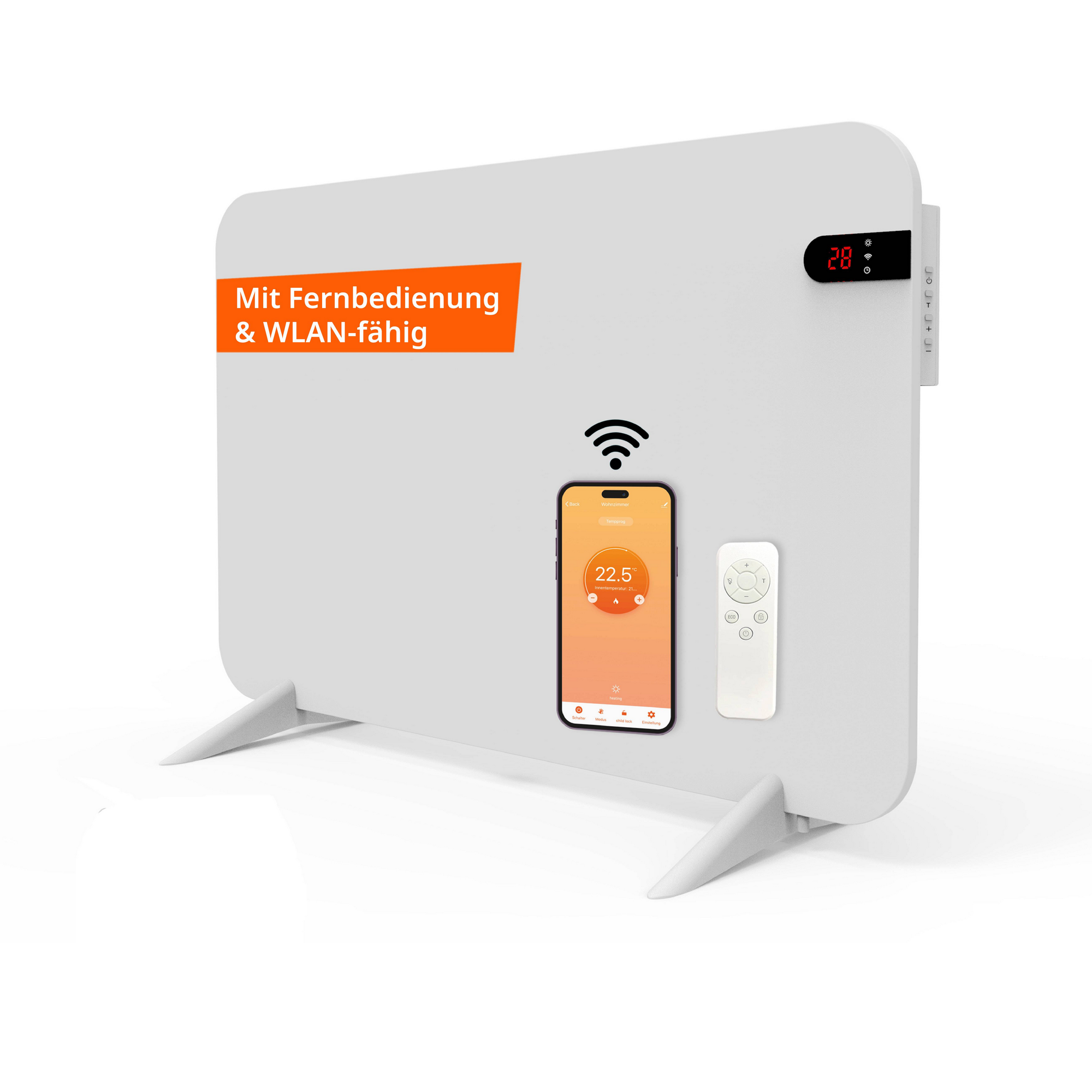 Infrarotheizung 'Smart Dual' weiß 450 W